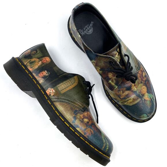 Dr Martens 1461 Hogarth Renaissance Oxford Leather Low Top Lace Up Sz 10 Men's